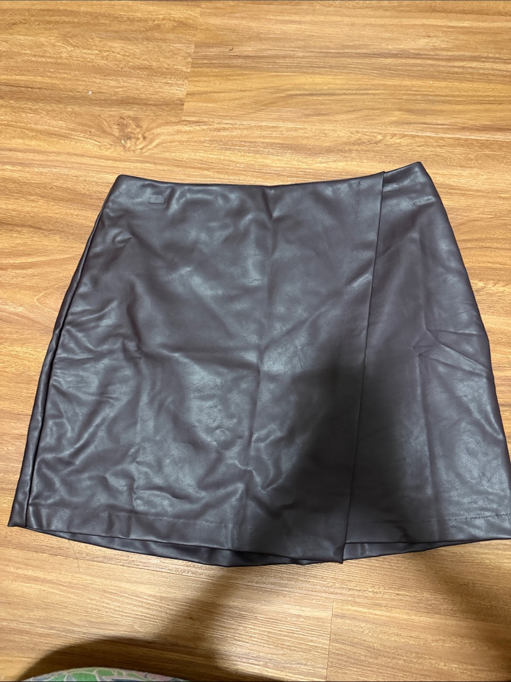 Old Navy Black Faux Leather Mini Skirt